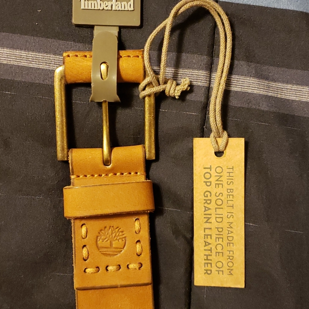 NWT- Timberland 1.5" Genuine Leather Belt